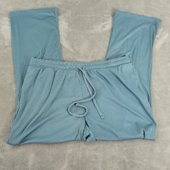 LIVE 2 LOUNGE Other - Live 2 Lounge XL Womens Blue Sleep Pants Slinky Pull On Drawstring Lounge BLU26E